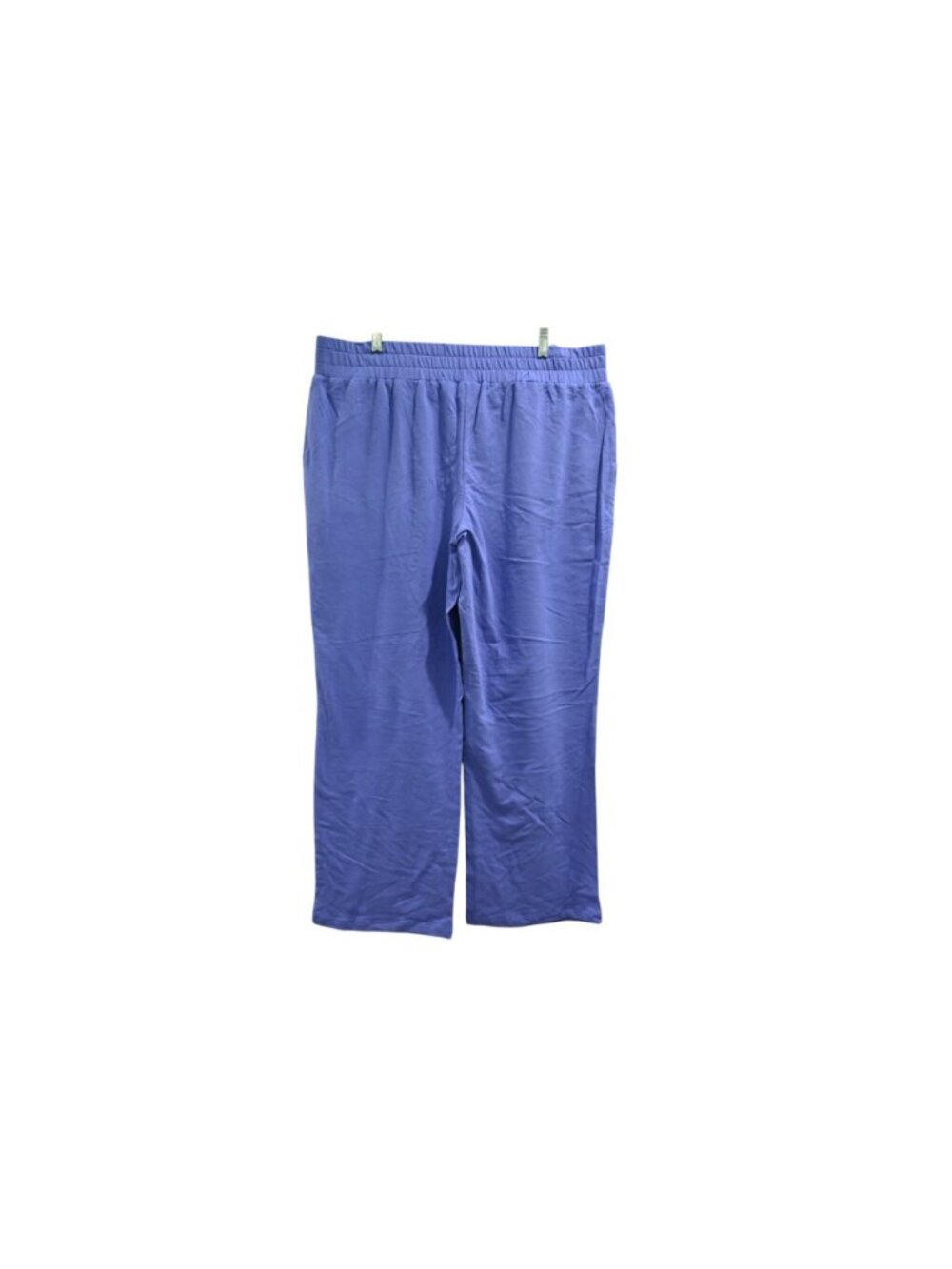 Belle by Kim Gravel Pull-On Pants Sz XL French Purple Wide Leg Relaxed A568876 - Picture 3 of 8